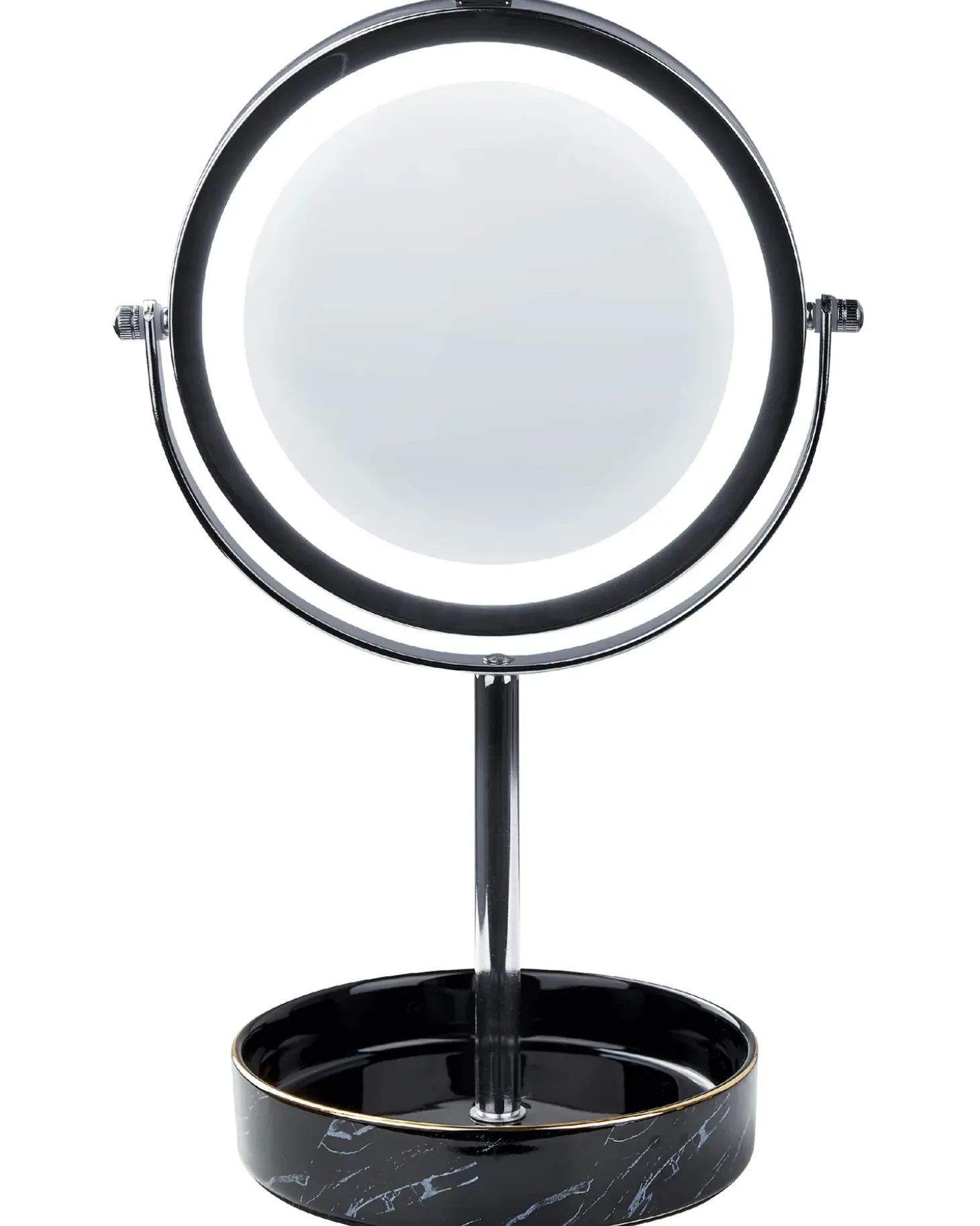 Makeup spejl LED SAVOIE Sort/sølv