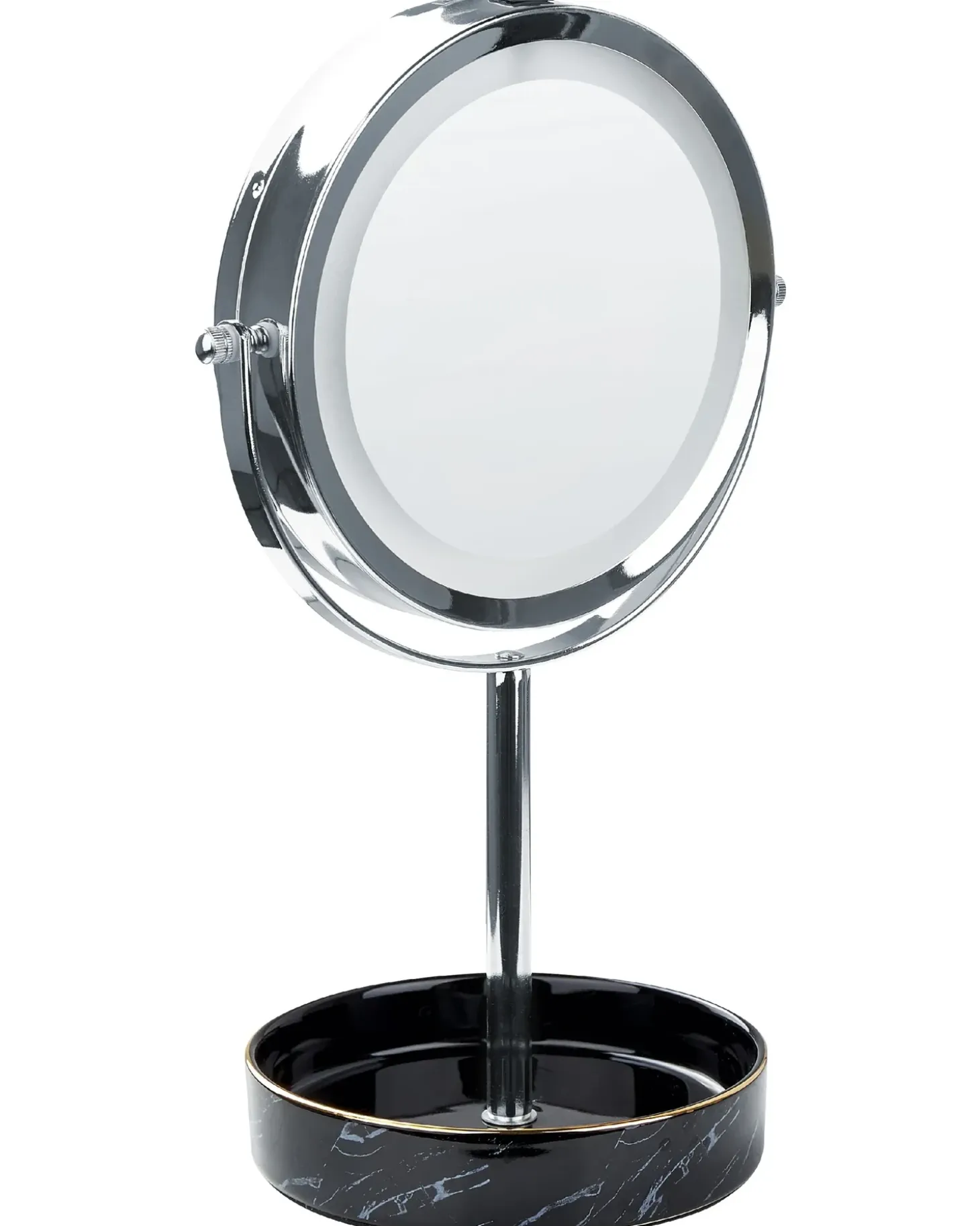 Makeup spejl LED SAVOIE Sort/sølv