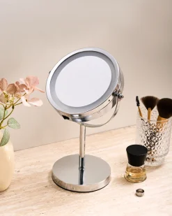 Makeup spejl LED VERDUN Sølv