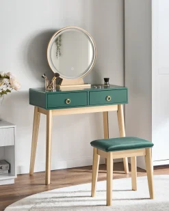 Makeup Bord FEDRY LED Smaragdgrøn