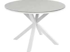 MALETTO/GROSSETO 4 personers Havemøbelsæt Grå/beige Metal Marmor effekt