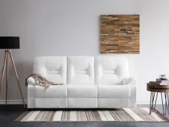 Manuel recliner sofa 3 personers BERGEN Kunstlæder Hvid