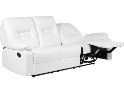 Manuel recliner sofa 3 personers BERGEN Kunstlæder Hvid