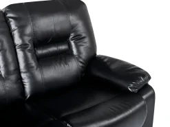 Manuel recliner sofa 3 personers BERGEN Kunstlæder Sort
