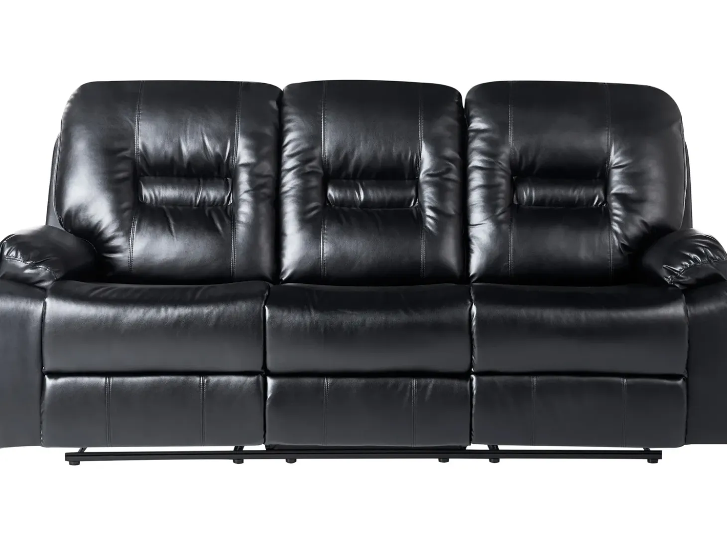 Manuel recliner sofa 3 personers BERGEN Kunstlæder Sort