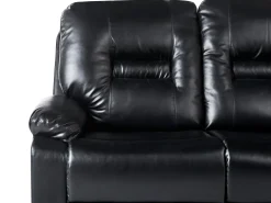 Manuel recliner sofa 3 personers BERGEN Kunstlæder Sort