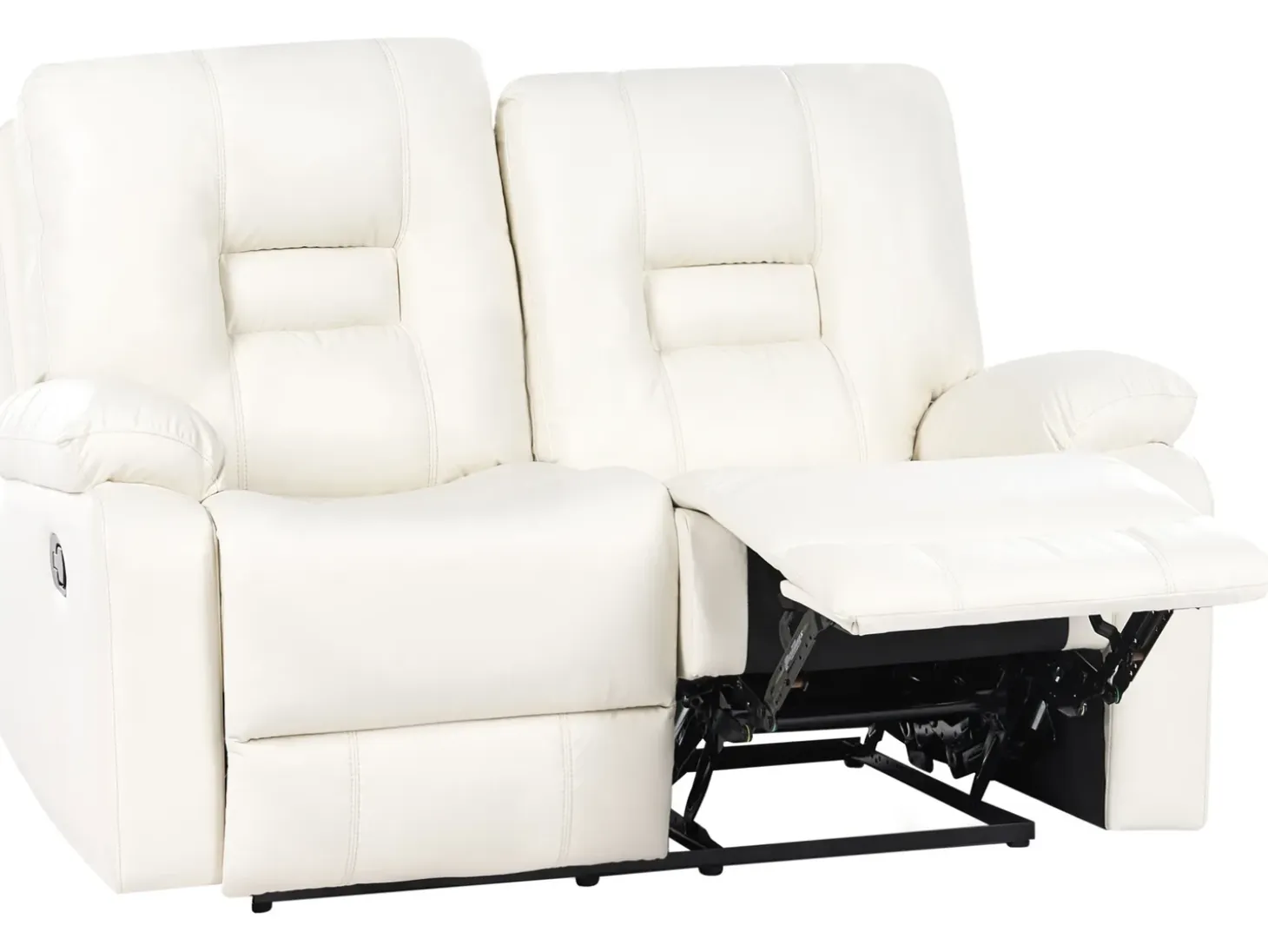 Manuel recliner sofa 2 personers BERGEN Kunstlæder Hvid
