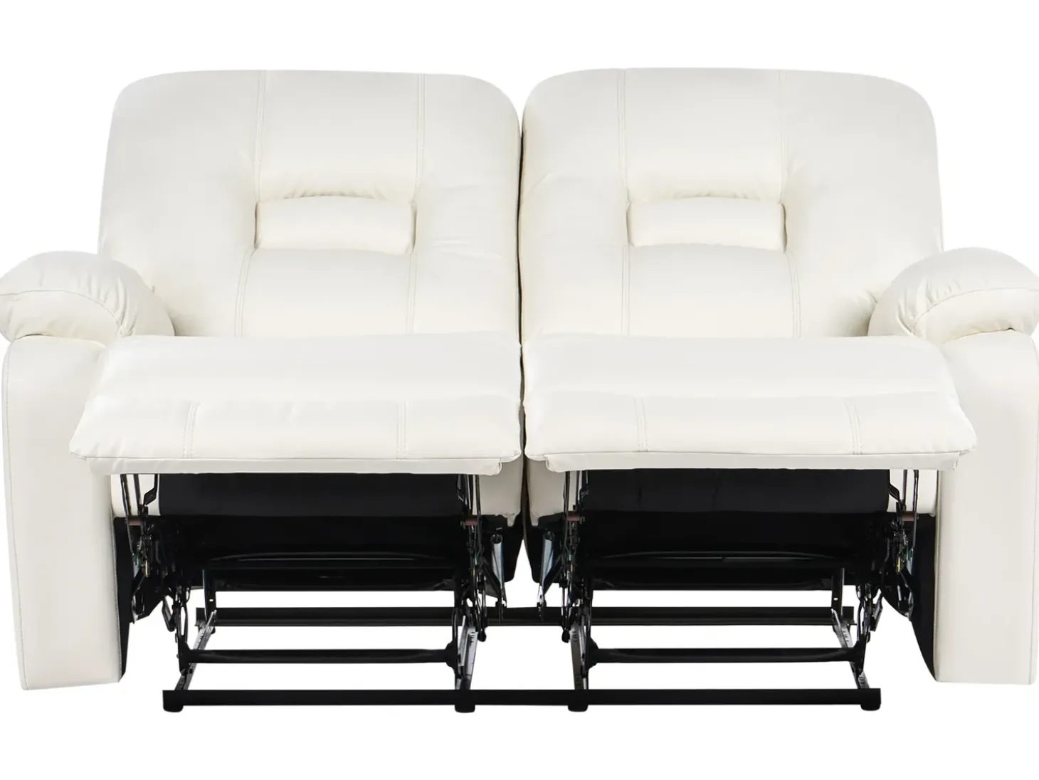 Manuel recliner sofa 2 personers BERGEN Kunstlæder Hvid