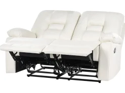 Manuel recliner sofa 2 personers BERGEN Kunstlæder Hvid