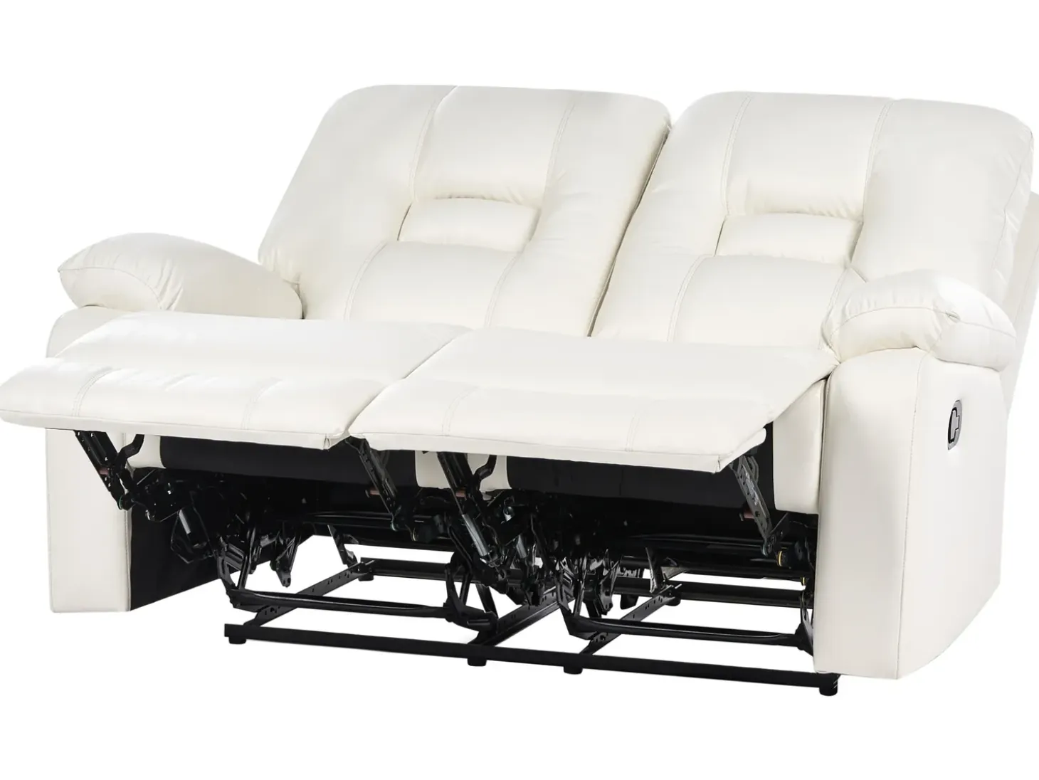 Manuel recliner sofa 2 personers BERGEN Kunstlæder Hvid