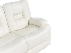 Manuel recliner sofa 2 personers BERGEN Kunstlæder Hvid