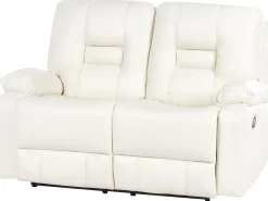 Manuel recliner sofa 2 personers BERGEN Kunstlæder Hvid