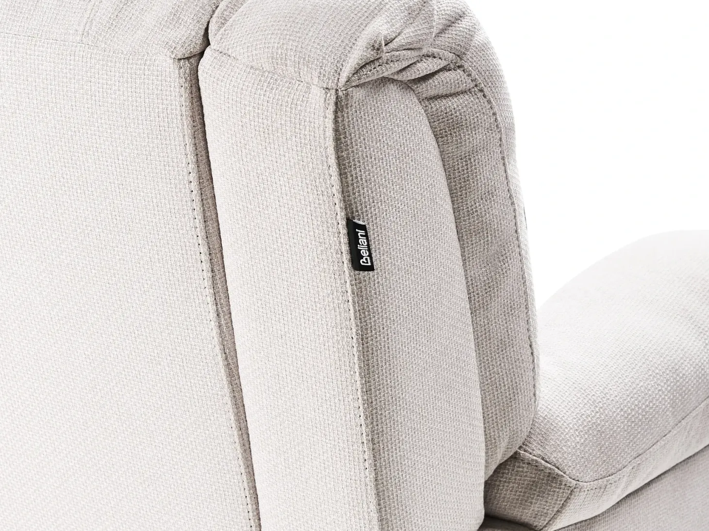 Manuel recliner hjørnesofa 5 personers ROKKE Lys Beige med USB-port Venstrevendt
