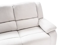 Manuel recliner hjørnesofa 5 personers ROKKE Lys Beige med USB-port Venstrevendt