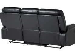 Manuel recliner sofasæt 6 personers BERGEN Kunstlæder Sort