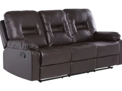Manuel recliner sofasæt 6 personers BERGEN Kunstlæder Brun