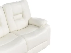 Manuel recliner sofasæt 4 personers BERGEN Kunstlæder Hvid