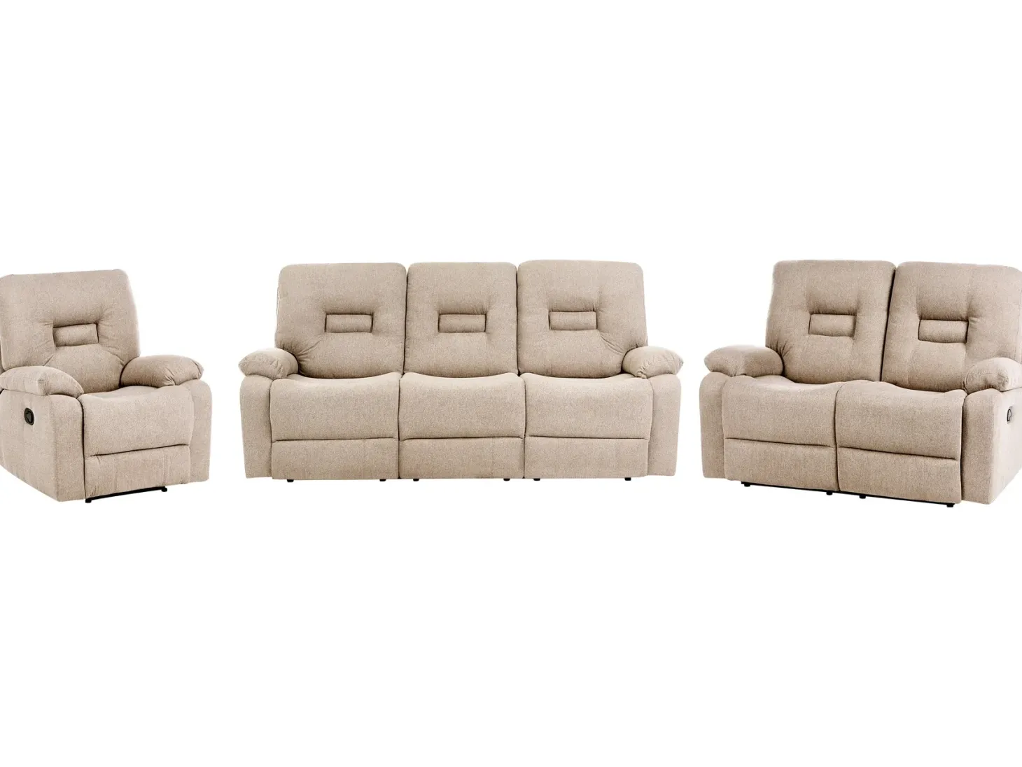 Manuel recliner sofasæt 6 personers BERGEN Beige