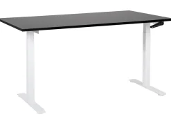Manuelt justerbart hæve sænkebord DESTINES Sort/hvid 160 cm 72 cm