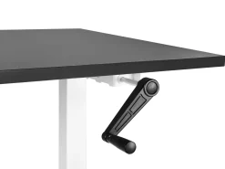 Manuelt justerbart hæve sænkebord DESTINES Sort/hvid 160 cm 72 cm