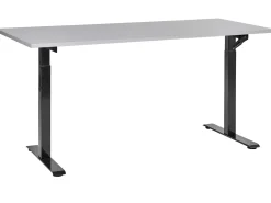 Manuelt justerbart hæve sænkebord DESTINES Grå/sort 160 cm 72 cm