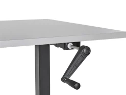 Manuelt justerbart hæve sænkebord DESTINES Grå/sort 160 cm 72 cm