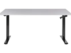 Manuelt justerbart hæve sænkebord DESTINES Grå/sort 160 cm 72 cm