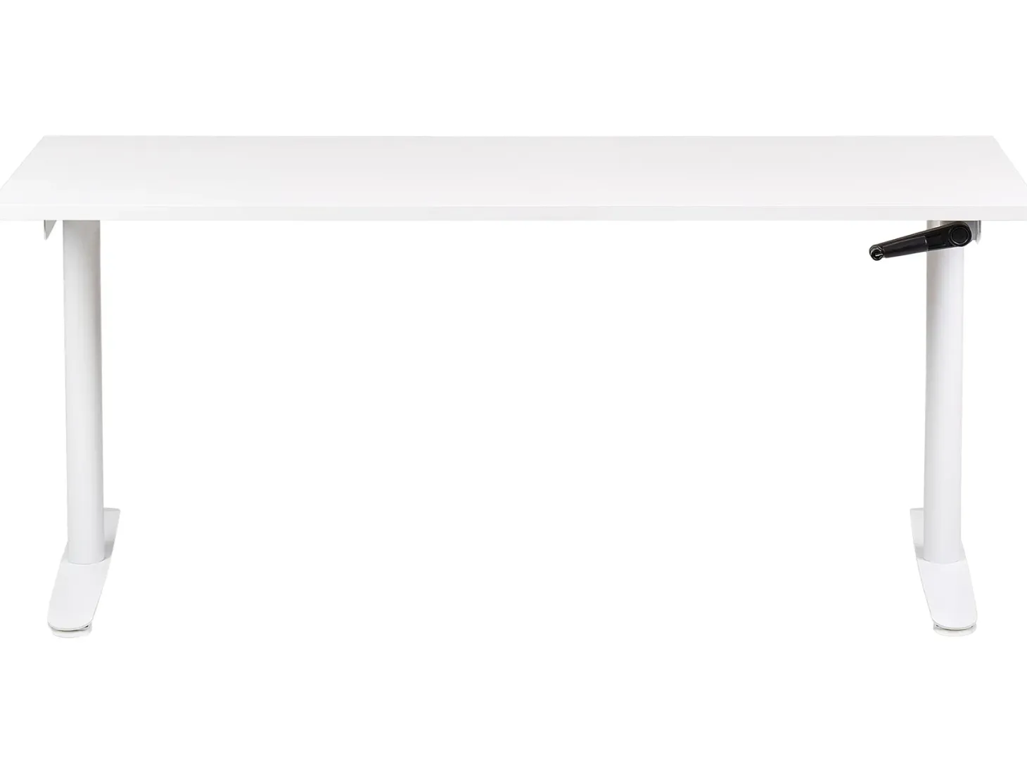 Manuelt justerbart hæve sænkebord DESTINAS Hvid 160 cm 72 cm