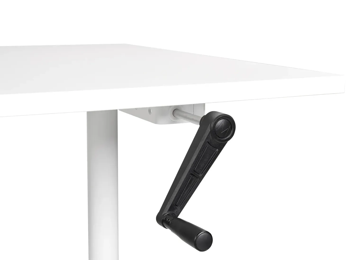 Manuelt justerbart hæve sænkebord DESTINAS Hvid 160 cm 72 cm