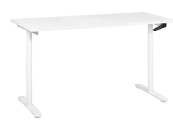 Manuelt justerbart hæve sænkebord DESTINAS Hvid 160 cm 72 cm