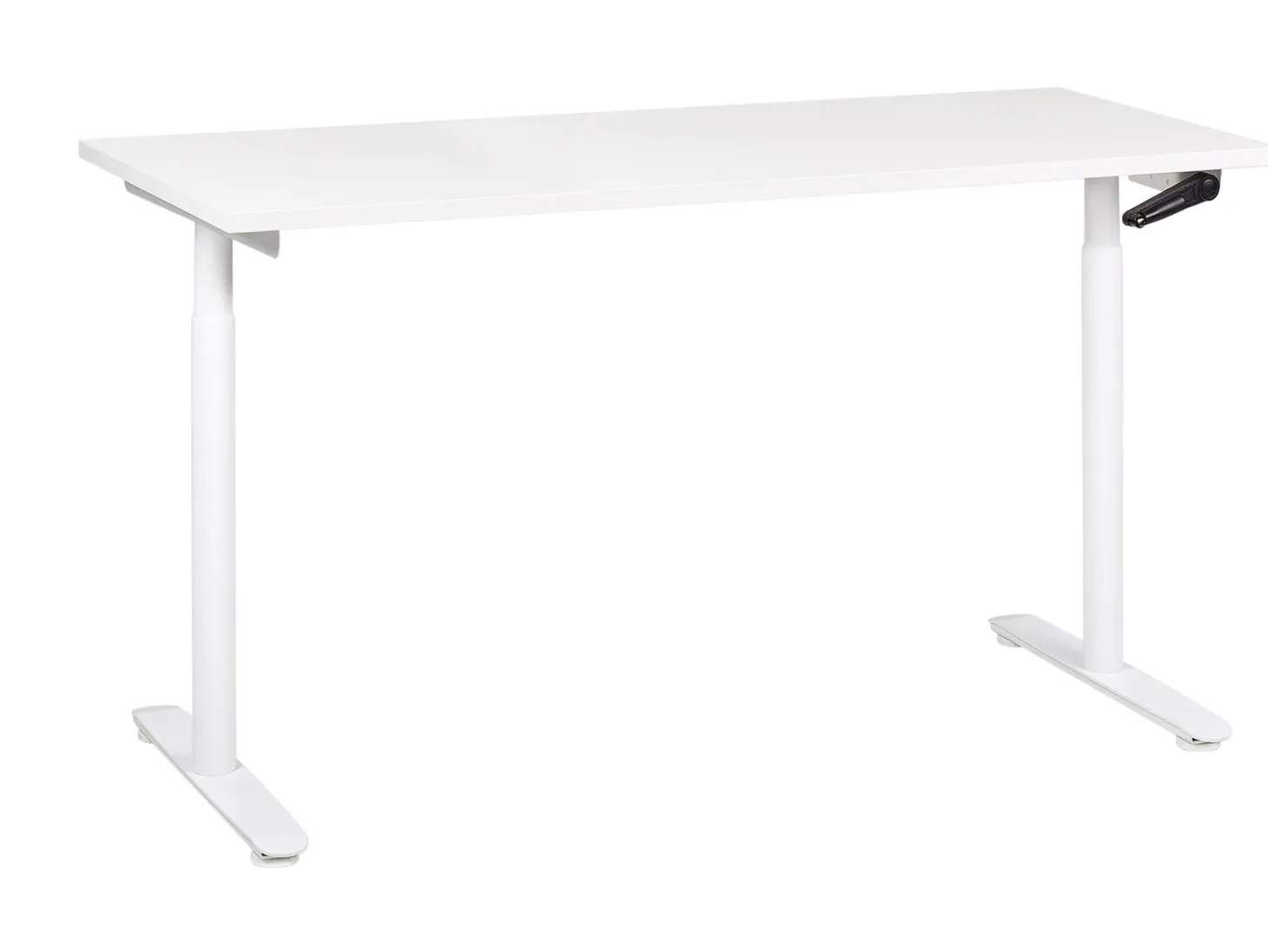 Manuelt justerbart hæve sænkebord DESTINAS Hvid 160 cm 72 cm