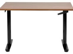 Manuelt justerbart hæve sænkebord DESTINAS Brun/sort 120 cm 72 cm