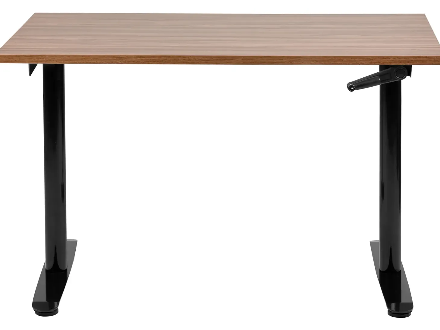Manuelt justerbart hæve sænkebord DESTINAS Brun/sort 120 cm 72 cm
