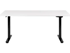 Manuelt justerbart hæve sænkebord DESTINAS Hvid/sort 160 cm 72 cm