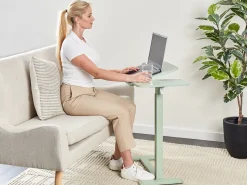 Manuelt justerbart hæve sænkebord til bærbar computer SCHOLA Lysegrøn 70 cm 40 cm