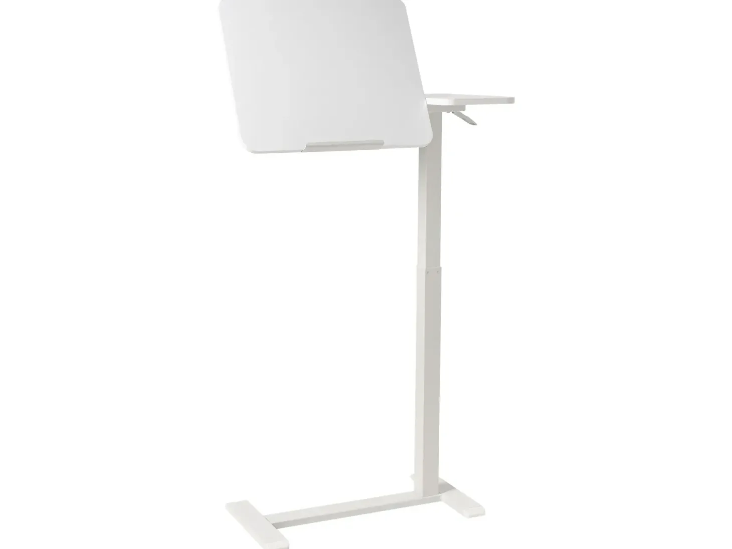 Manuelt justerbart hæve sænkebord til bærbar computer SCHOLA Hvid 70 cm 40 cm