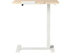 Manuelt justerbart hæve sænkebord til bærbar computer SCHOLA Lysebrun/hvid 70 cm 40 cm