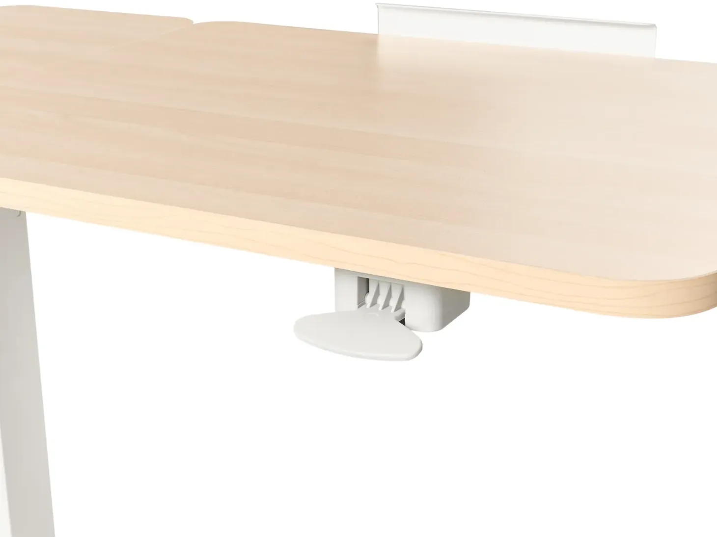 Manuelt justerbart hæve sænkebord til bærbar computer SCHOLA Lysebrun/hvid 70 cm 40 cm