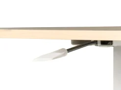 Manuelt justerbart hæve sænkebord til bærbar computer ACADEMIA Lysebrun/hvid 65 cm 48 cm