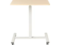 Manuelt justerbart hæve sænkebord til bærbar computer ACADEMIA Lysebrun/hvid 65 cm 48 cm
