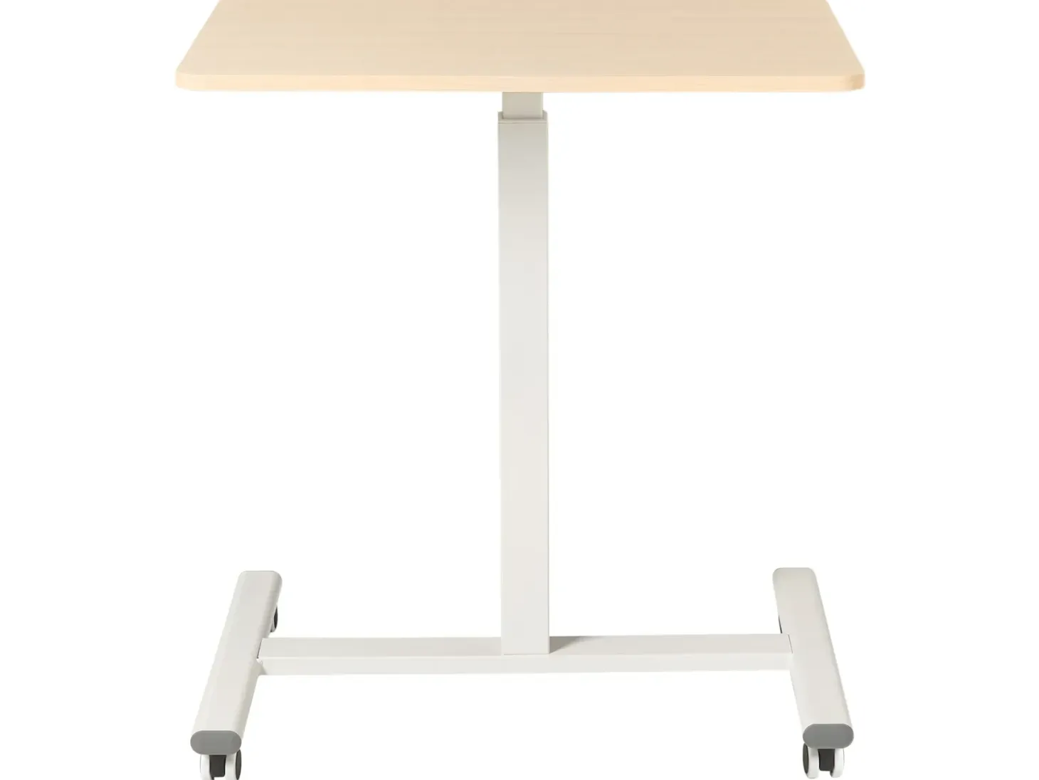 Manuelt justerbart hæve sænkebord til bærbar computer ACADEMIA Lysebrun/hvid 65 cm 48 cm