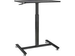 Manuelt justerbart hæve sænkebord til bærbar computer ACADEMIA Sort 65 cm 48 cm