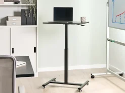 Manuelt justerbart hæve sænkebord til bærbar computer ACADEMIA Sort 65 cm 48 cm