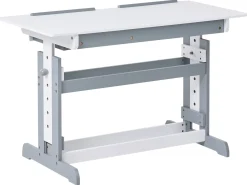 Manuelt justerbart hæve sænkebord NANNUP Hvid 110 cm 53 cm