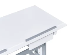 Manuelt justerbart hæve sænkebord NANNUP Hvid 110 cm 53 cm