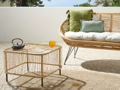 MARATEA/CESENATICO 3 personers Loungesæt med bord Naturlig Rattan