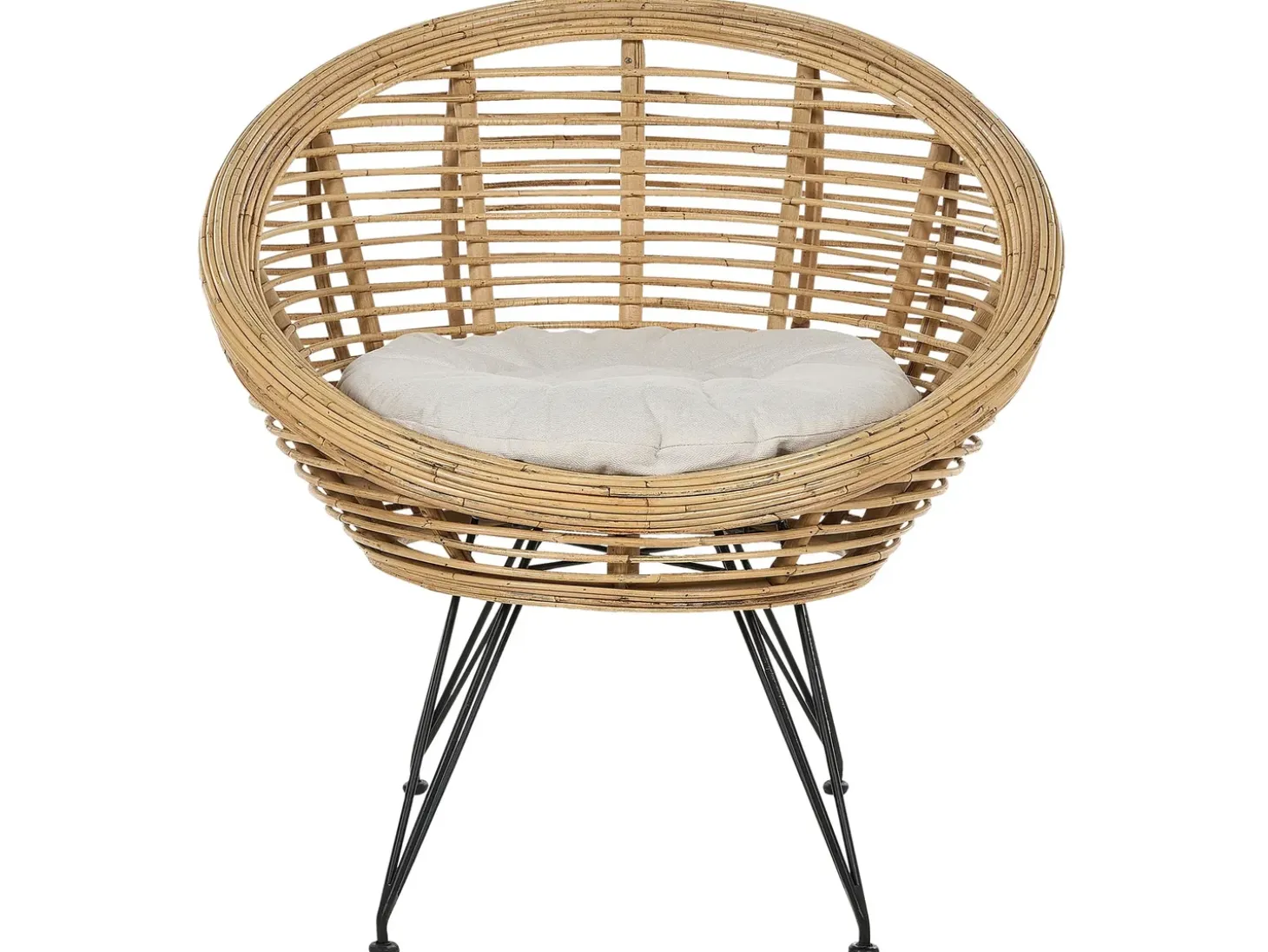 MARATEA/CESENATICO 4 personers Loungesæt med bord Naturlig Rattan