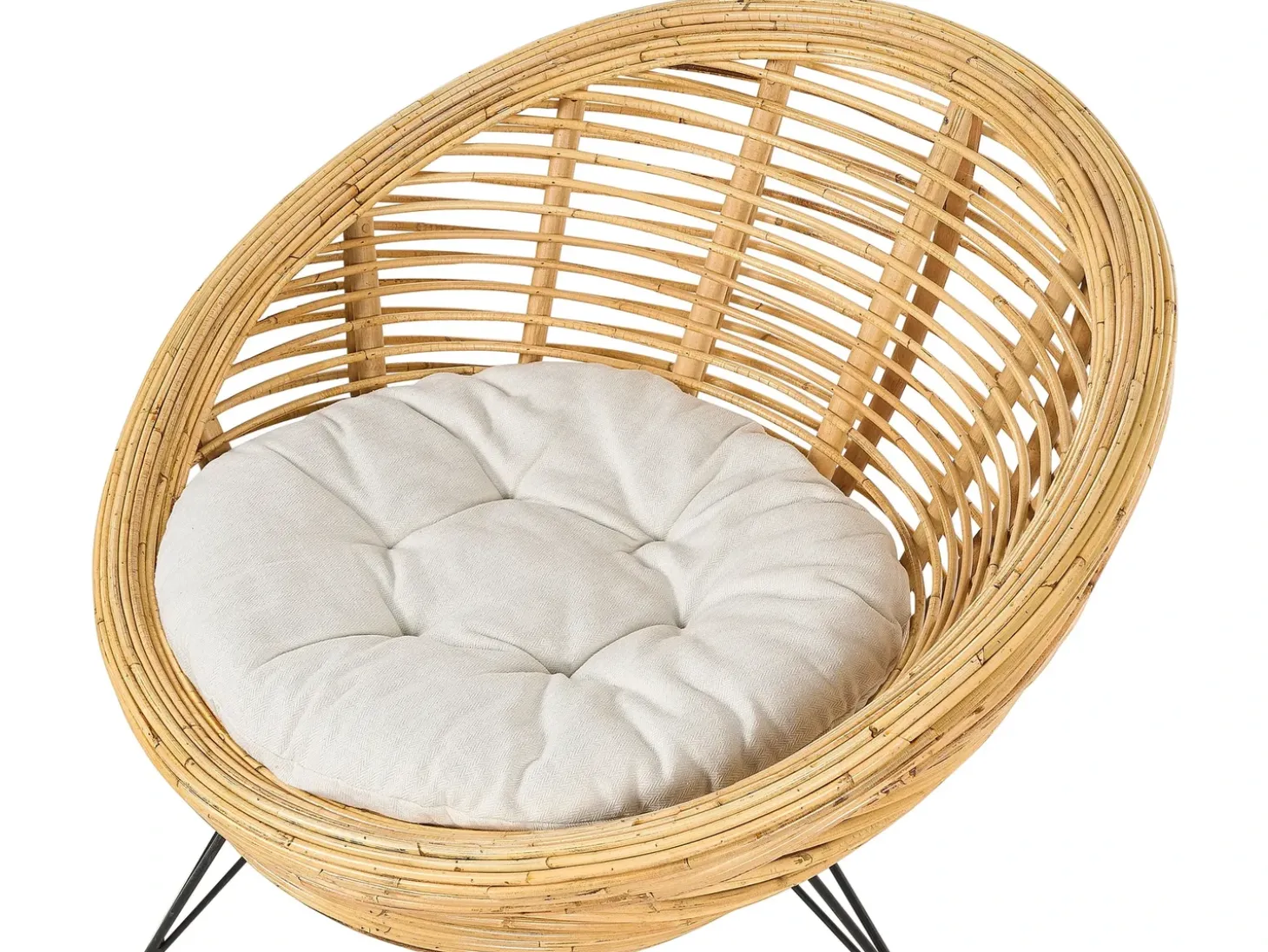 MARATEA/CESENATICO 4 personers Loungesæt med bord Naturlig Rattan
