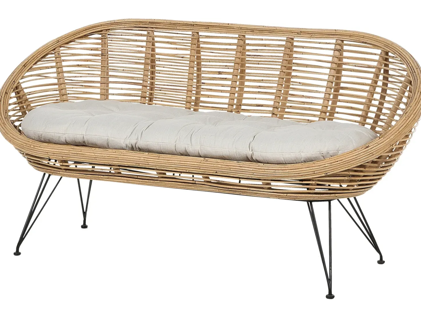 MARATEA 3 personers havesofasæt Naturlig Rattan