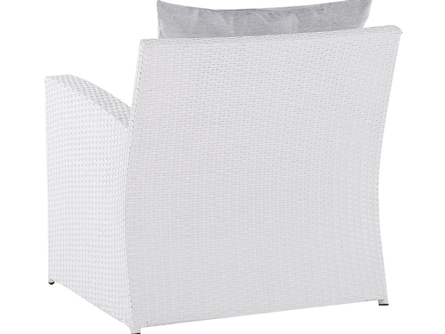 MARINO 4 personers Loungesæt med bord Hvid PE-rattan